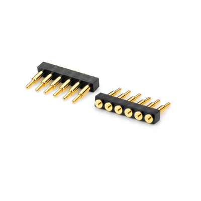4 Pin Çift Satır Erkek Baharlı Yüklü Başlık Pinleri Düz Dökme