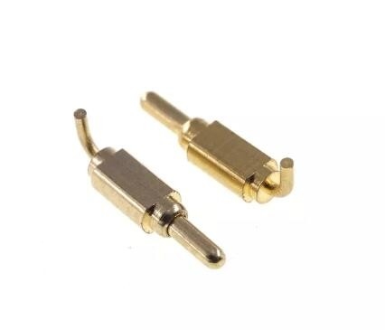 PCB 10mm Bahar yüklü Sağ açılı POGO Pin 7.0MM 90 derece manyetik
