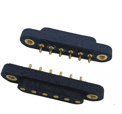 PCB Bağlayıcısı Manyetik POGO Pin Su geçirmez Bahar 15 mm yüklü Kadın