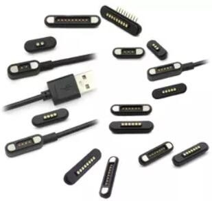 Magnetik 1A Yüksek Akım Bağlantısı Tıbbi Ekipmanları Şarj Etmek İçin Pogo Pins