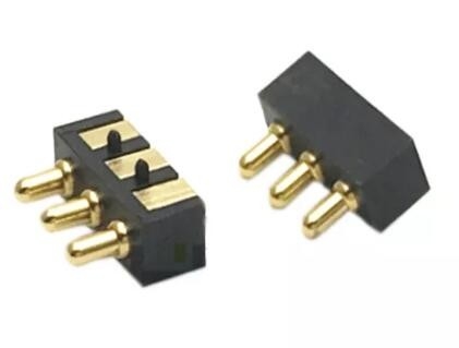 2.54mm Kadın POGO Pin Bağlantısı 3 Pin 2.5mm Pitch SMT Erkek 1A