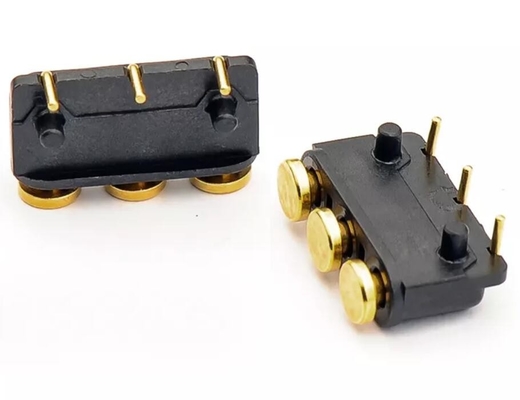 90 derece bükümlü Pogo Pin Elektrik Bağlantısı 8.5 mm'den 15 mm'ye
