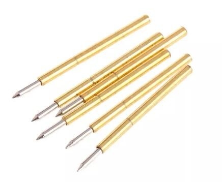 15A 4mm Brass Probe POGO Pin Dip Altın Kaplama Yüksek Akım