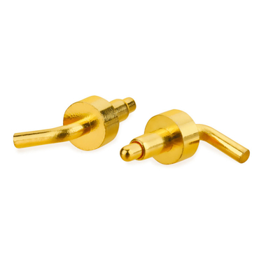 2.5mm Pogo Pin Sağ Köşede Erkek Kadın Veri İletişiminde Baharlı Pil Bağlantısı
