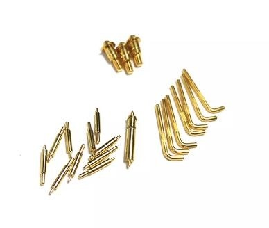 PCB Mount Magnet Right Angle POGO Pins USB Erkek 20u' 'bahar yüklü temas
