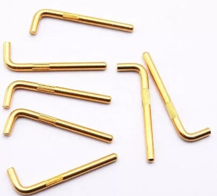 12V Terminal Elektrik Pogo Pinleri 90 Derece Eğiliş Yüksek Voltajlı Pogo Bağlantı Pinleri